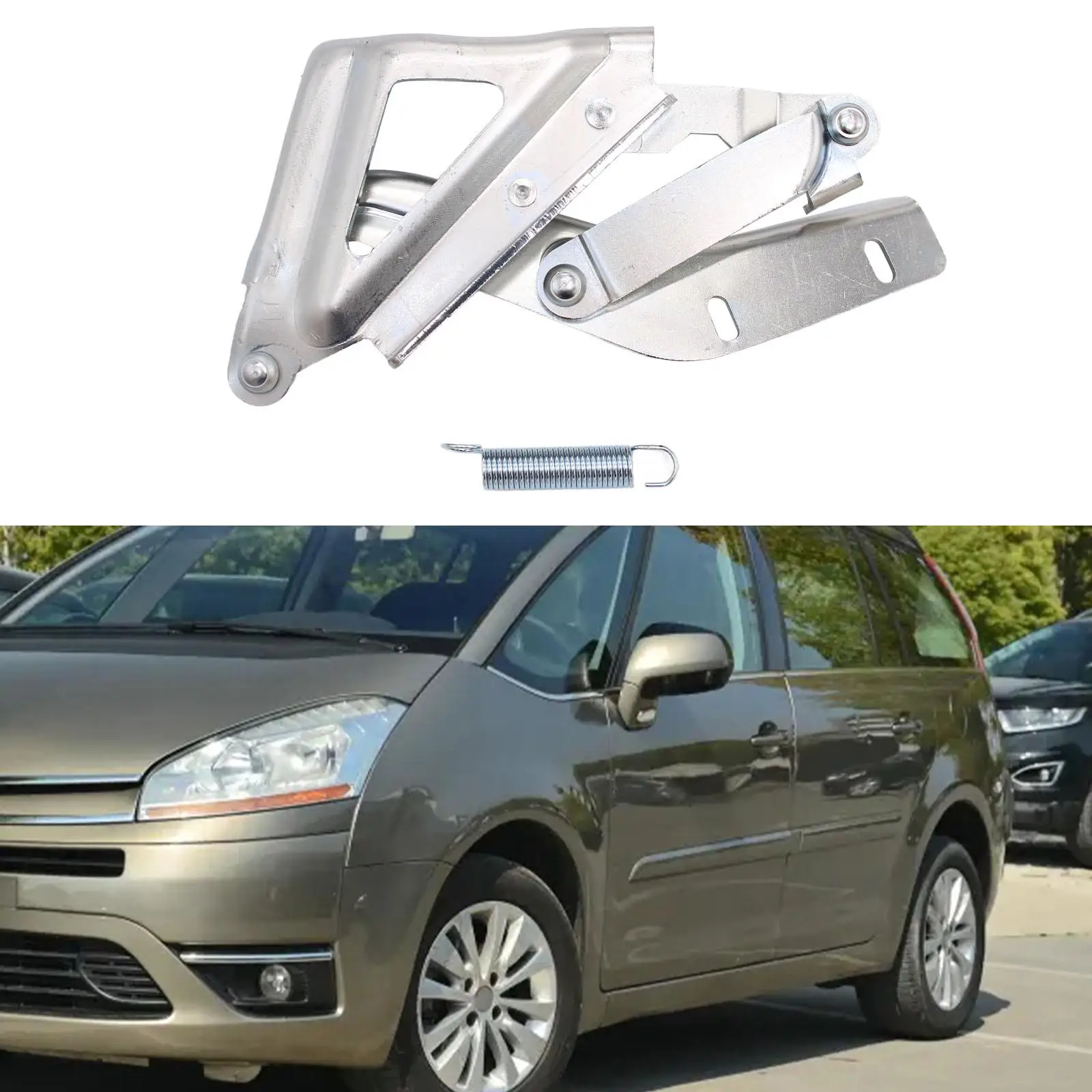 near Side Left Hand Bonnet Hinge Wear Resistant Professional Repair Part Replaces Auto Accessories for Peugeot Bipper Tepee