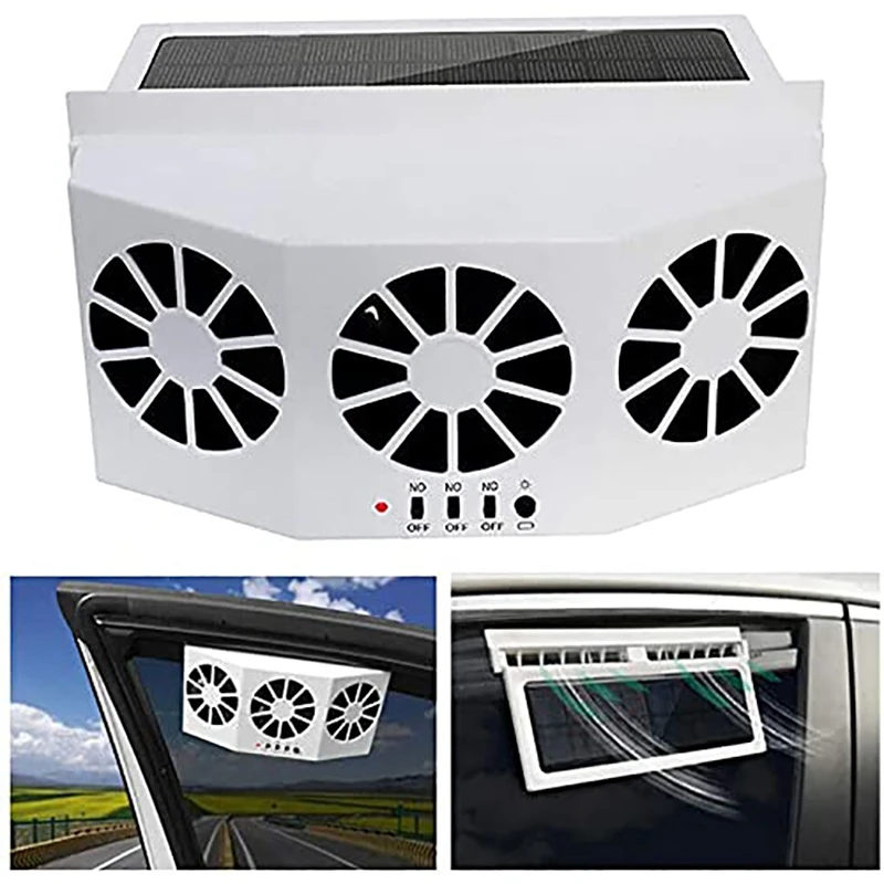 Solar betriebener Auto ventilator, Solarauto-Front-/Heckscheiben ventilator, Auto kühler, beseitigen eigenartigen Geruch