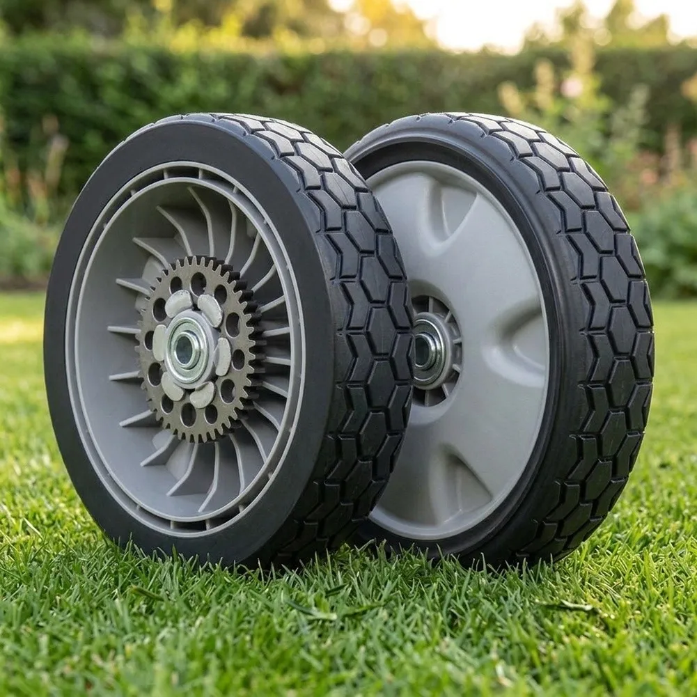 Replacement Rear Wheel Assembly 2 Pack 9 Inch for Honda HRX217 Lawn Mowers Matching 42710-VH7-010ZA and 44710-VH7-010ZA