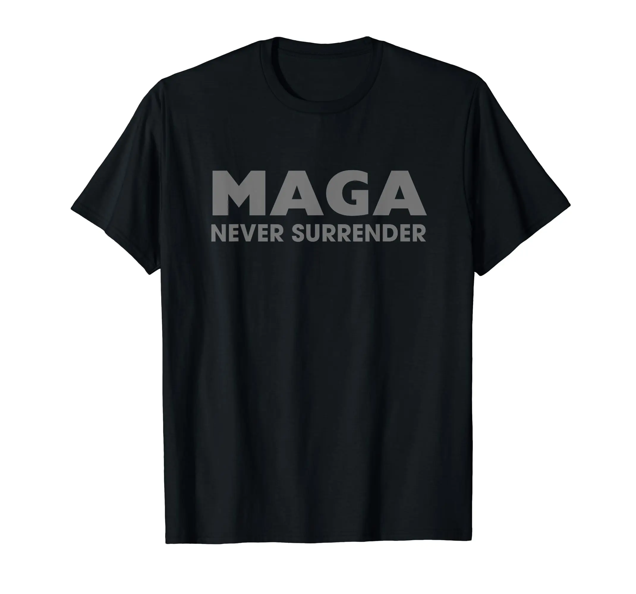 Trump Dark MAGA Never Surrender T-Shirt