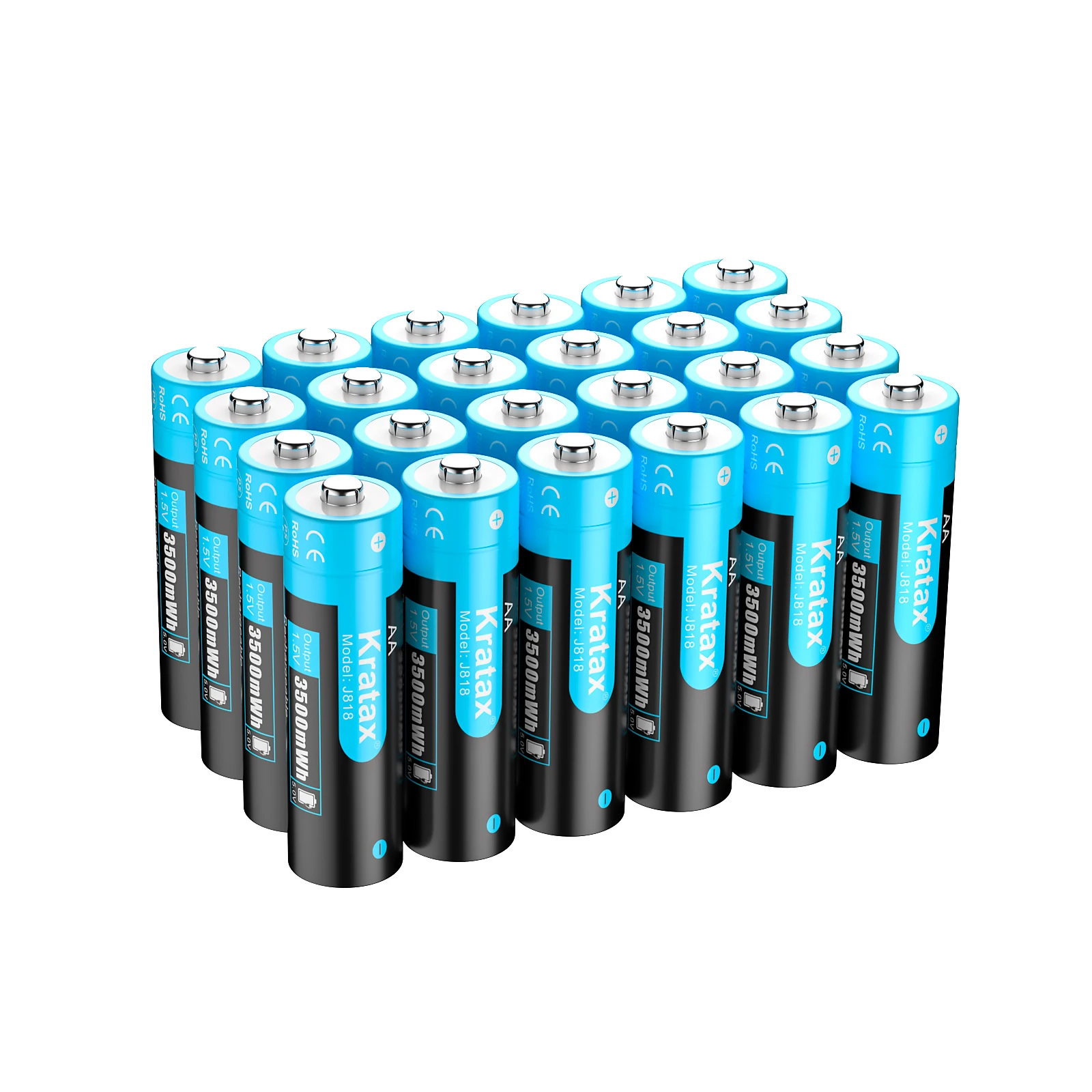 Hixon 1.5V High Capacity of 3500mWh AA Li-ion Rechargeable Batteries With Quick Charger,Support Wholesale, Flashlight, Fan