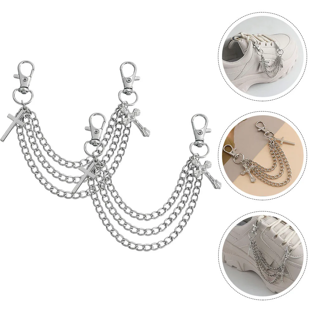 

1 Pair Chain Clog Chains For Women Boot Jewelry Sneaker Accessories Sneaker Accessories Shoe Lace Charm Shoe Decoration