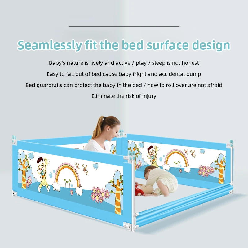 Satefy Bed Rail for Children Newborn Baby Sleeping Bed Fence Protective Barrier Children Combinable Guardrail Bed Protector