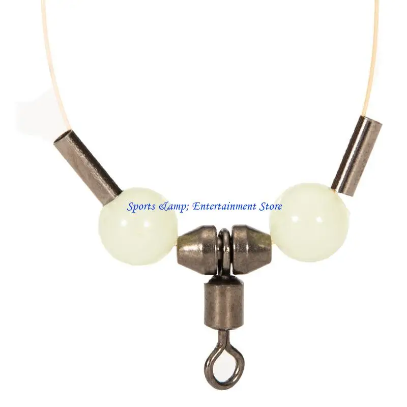 G7NF 10 قطعة يدور الصيد 3 طريقة دوارة تحمل حلقة المتداول الصيد إغراء موصل #3