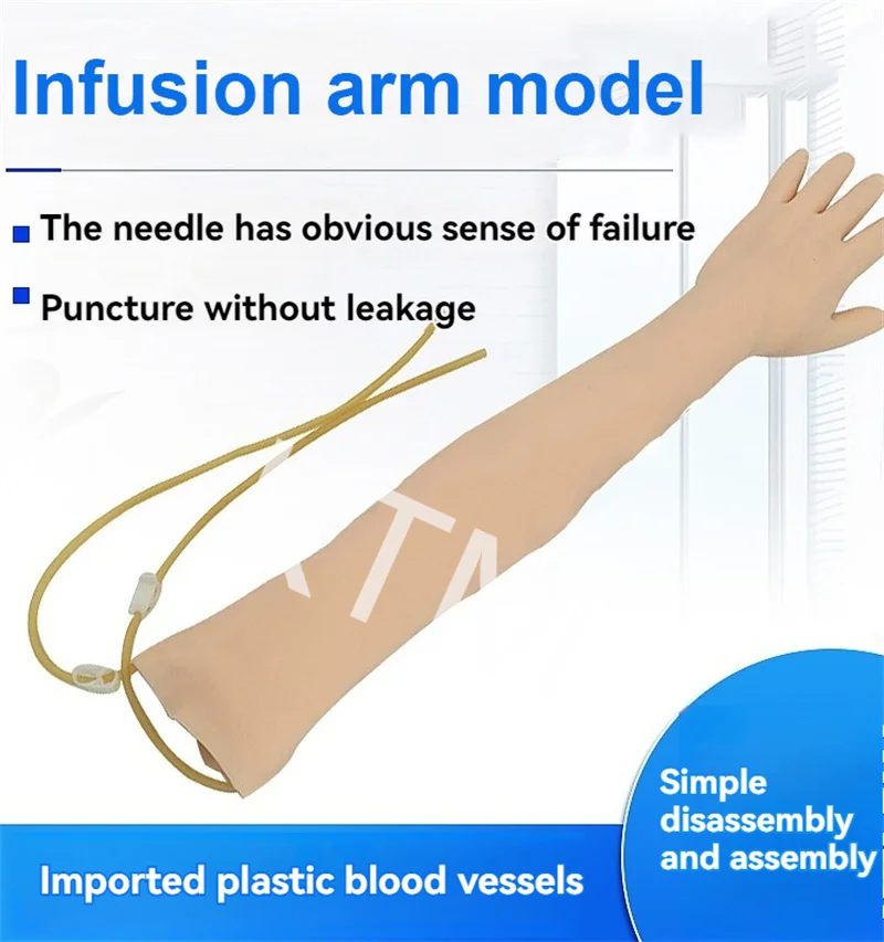 Injection Arm Phlebotomy Intravenous Infusion Practice Kit Venipuncture Nurse Training Blood Drawing Arm Model Kit