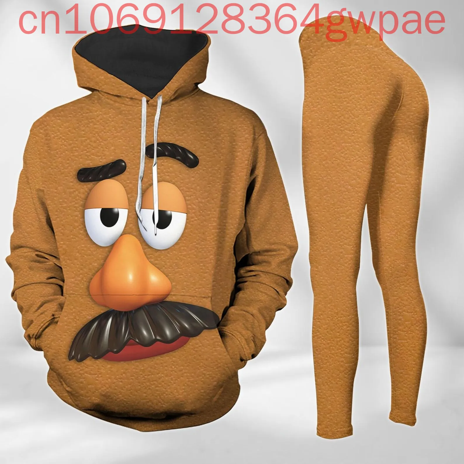 

Disney Woody Toy Story Women's 3D Print Hoodie and Legging Set Casual Yoga Pants Sweatshirt Fashion Sports Suit