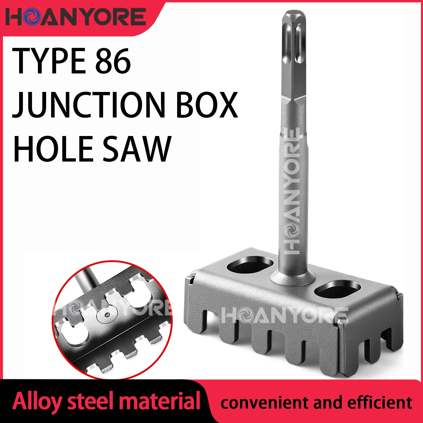

86 hole opener, wire box slotter, electric hammer, square handle, fast square and hard water electrician essential