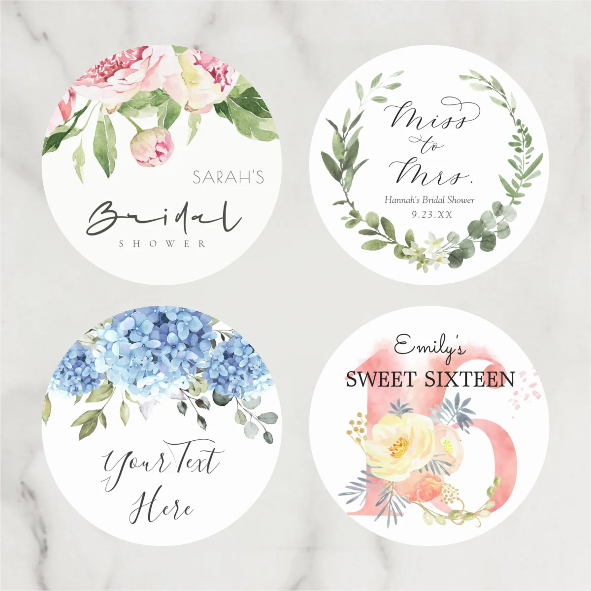 Custom Stickers and Custom Logo Wedding Birthday Christening Stickers Design Your Own Stickers Personalized Stickers