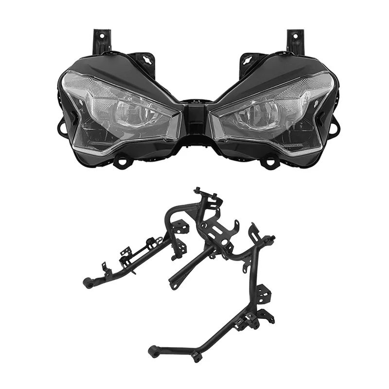 Motorcycle LED Headlight Upper Fairing Stay Bracket For Kawasaki Ninja 500 2024-2025