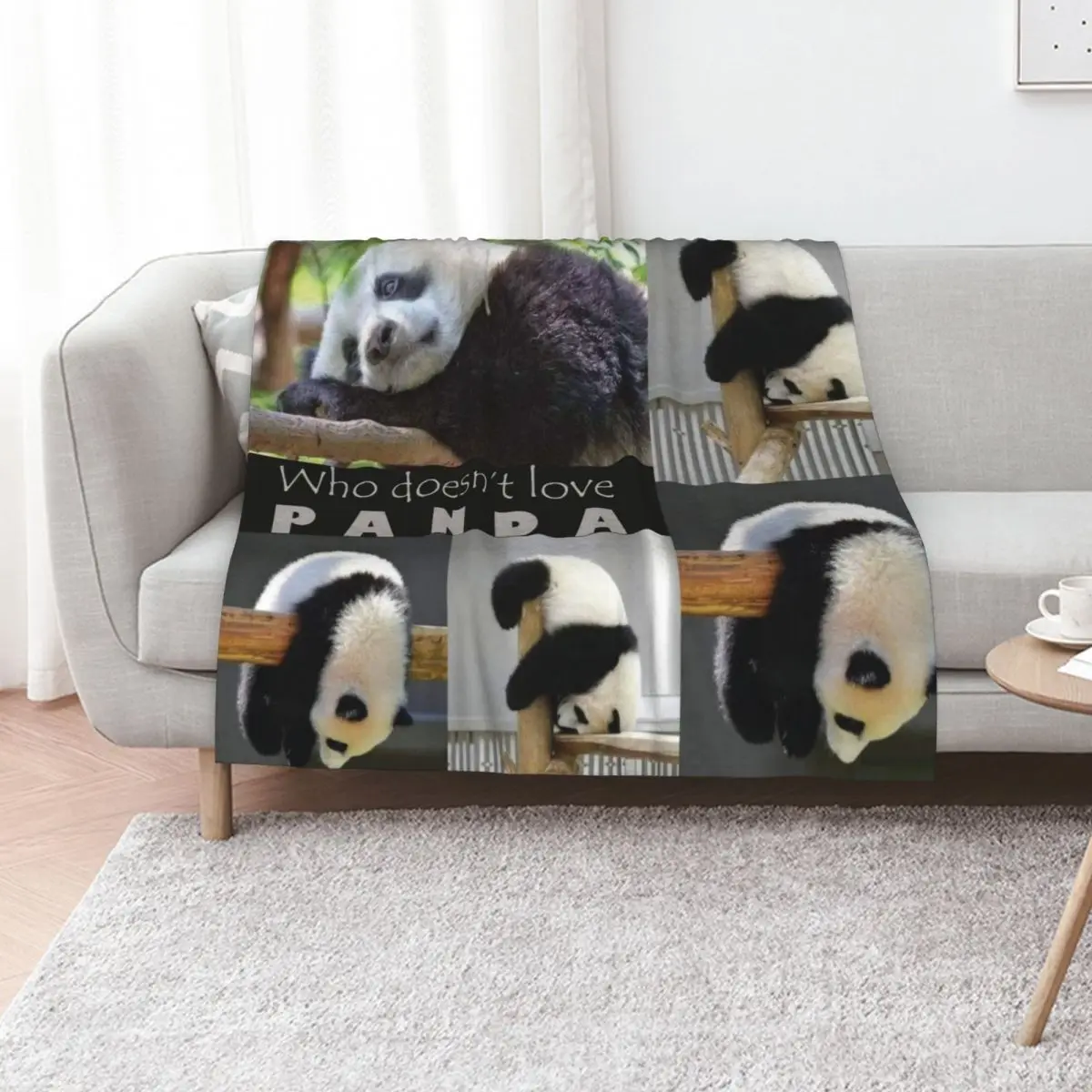 

Who doesnat love P A N D A !! Throw Blanket valentine gift ideas Travel Luxury St blankets and throws Blankets