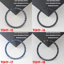 39mm 42mm 42.9mm TGHY15-26 Watch Bezel TAG Sloping Watch Ring Ceramic Bezel Insert Replacement of Watch Accessories