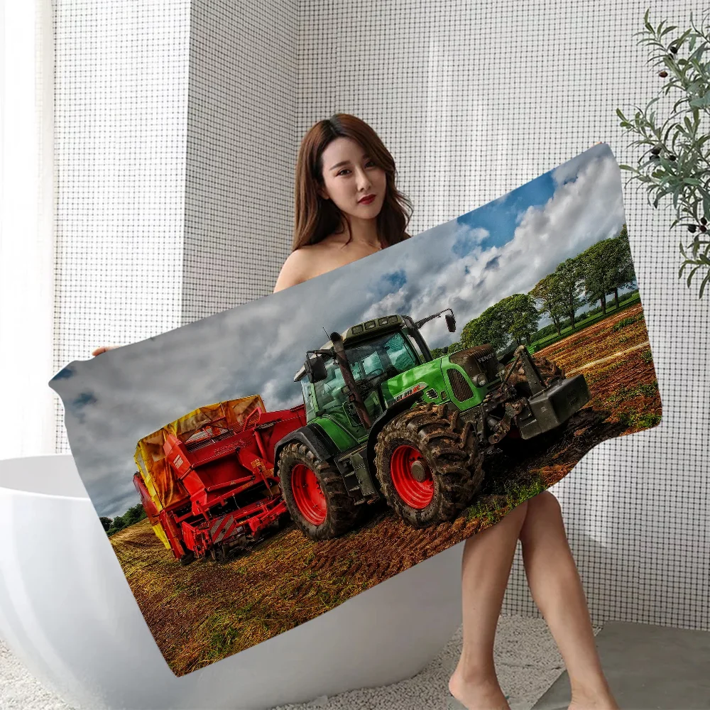 Car Tractor Towel Microfiber Beach Towel Absorbent Quick dry Soft Yoga Swimming Resort Mountain Climbing Towel