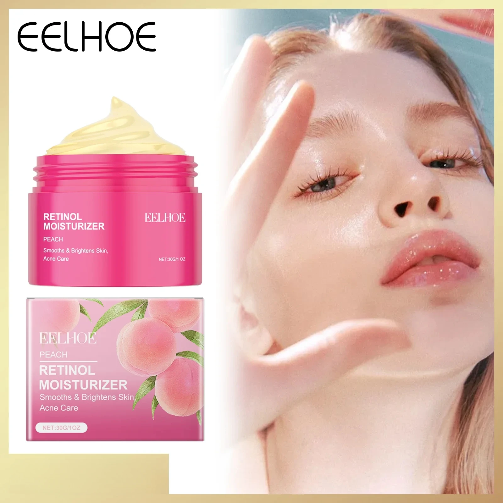

Peach Brightening Moisturizer - 30g Hydrate & Soothe Sensitive Skin, Repair Barrier, Lock In Moisture, Gentle Formula For Soft