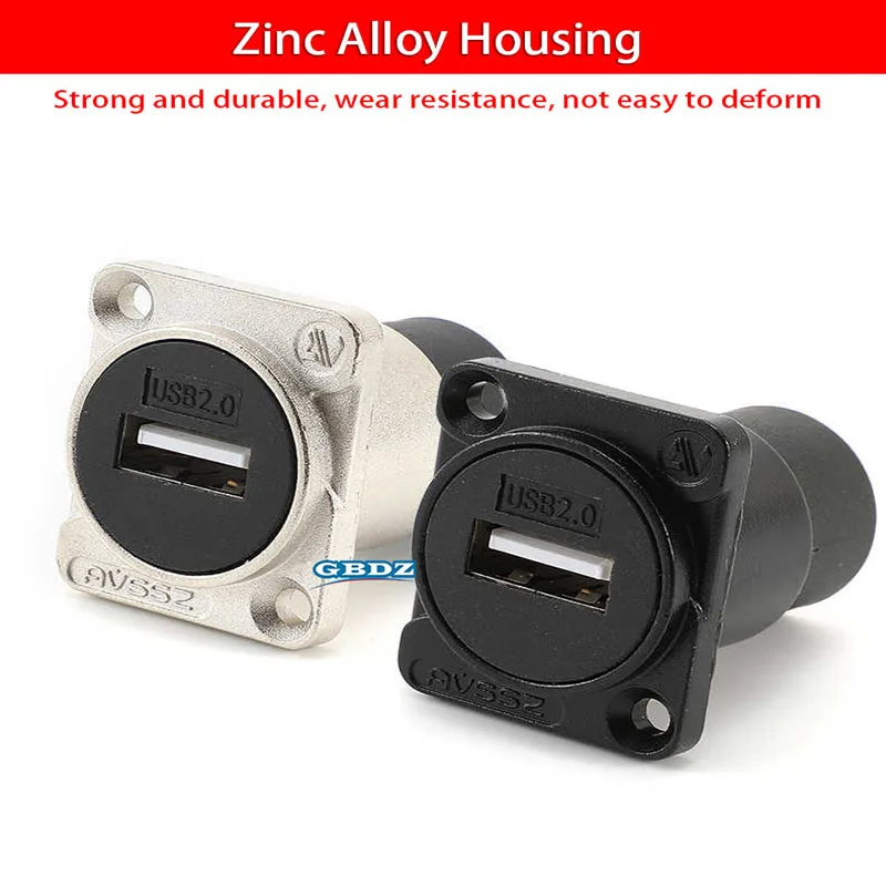 USB 3.0 2.0Type USB Cable Adapter Connector High-Speed Transmission Solderless Socket Female to Female 86 Panel Connector