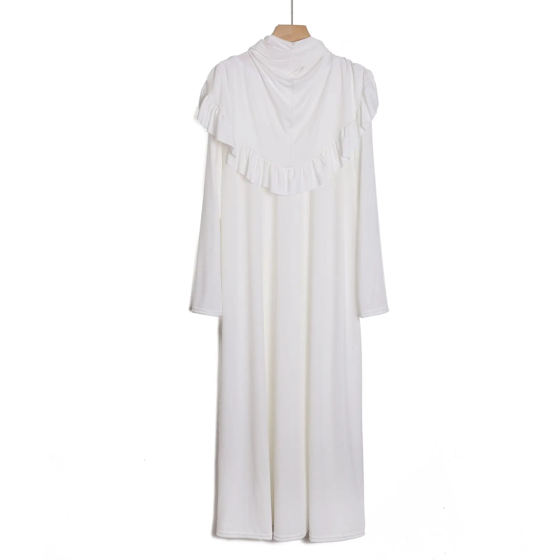 

Eid Ramadan Muslim Women Hooded Abaya Prayer Dress Modest Kaftan Islamic Clothing Femme Robe Caftan Musulmane Jalabiya Abayas