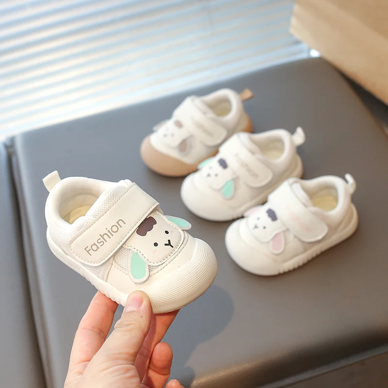 

Детская повседневная обувь с милыми животными, детская прогулочная обувь, нескользящая обувь с закрытым носком, новинка 2025 года, модная удобная спортивная обувь для малышей