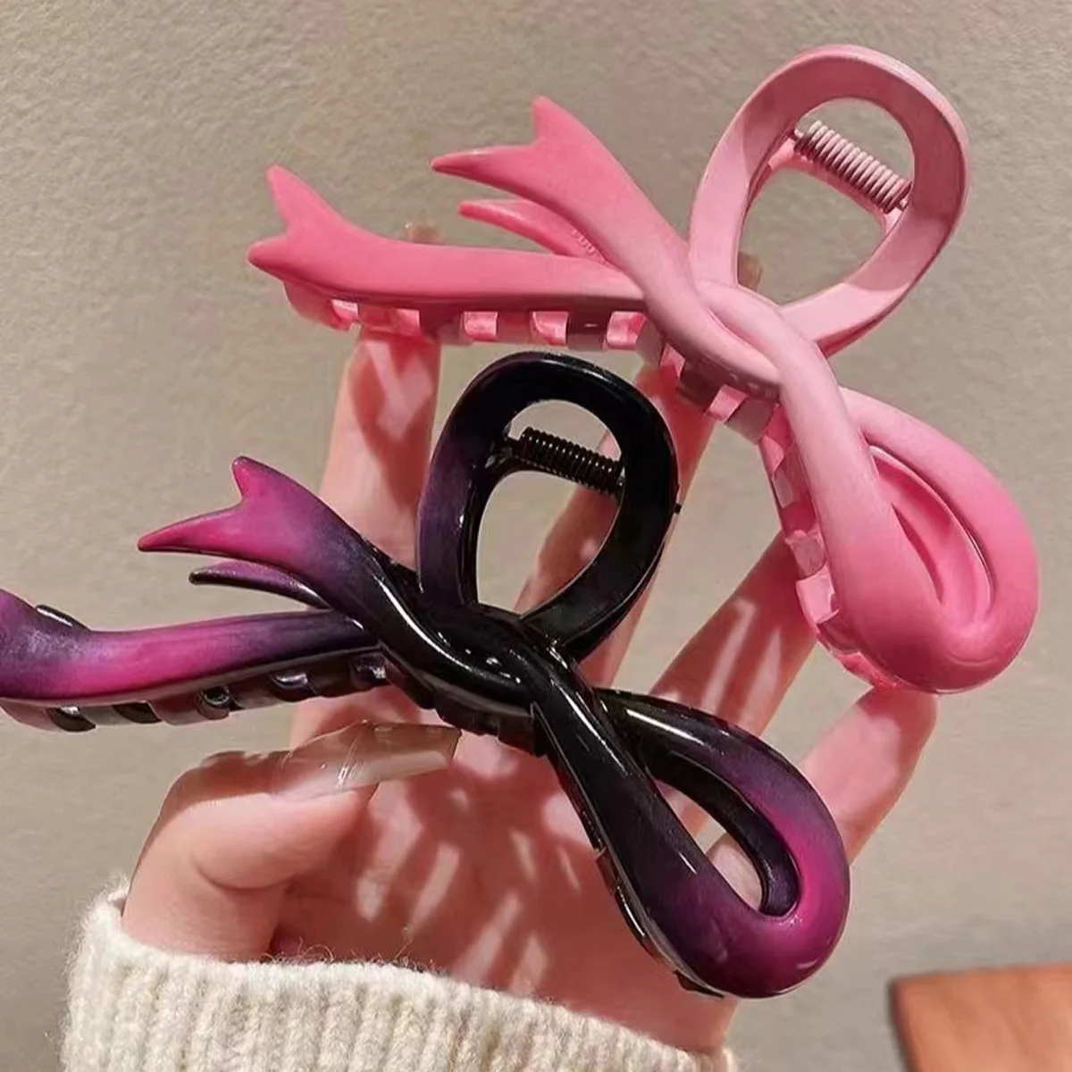 1 PC Women's Hair Claw Clip Bow Grip Shark Clip Barrette Hairpin Fashion Hair Accessory for Girls Hair Ornament