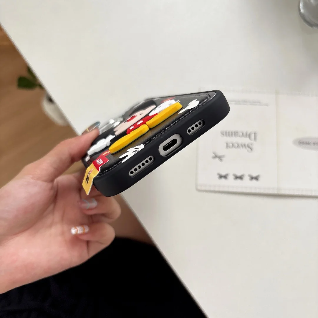 حافظة لهاتف آيفون 16 15 14 13 17 Pro Max PU DIY لهاتف هواوي ميت بورا 60 70 80