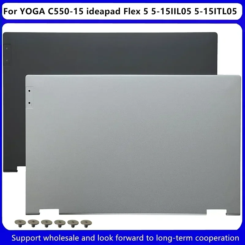 Cubierta trasera LCD para Lenovo ideapad Flex 5 5-15IIL05 5-15ITL05, C550-15 de YOGA, 460.0K10Z.0001 5CB0Y85681 5CB0Y85680, novedad