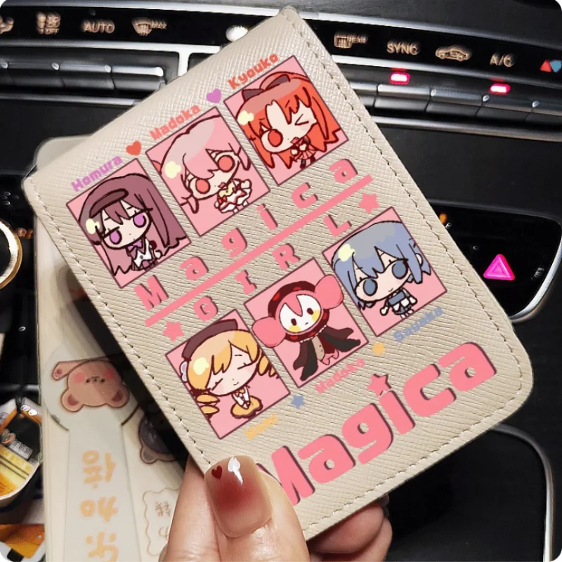 Anime Puella Magi Madoka Magica Kaname Madoka  Fashion Wallet PU Purse Card Cash Holder Bag Cosplay Gift B831