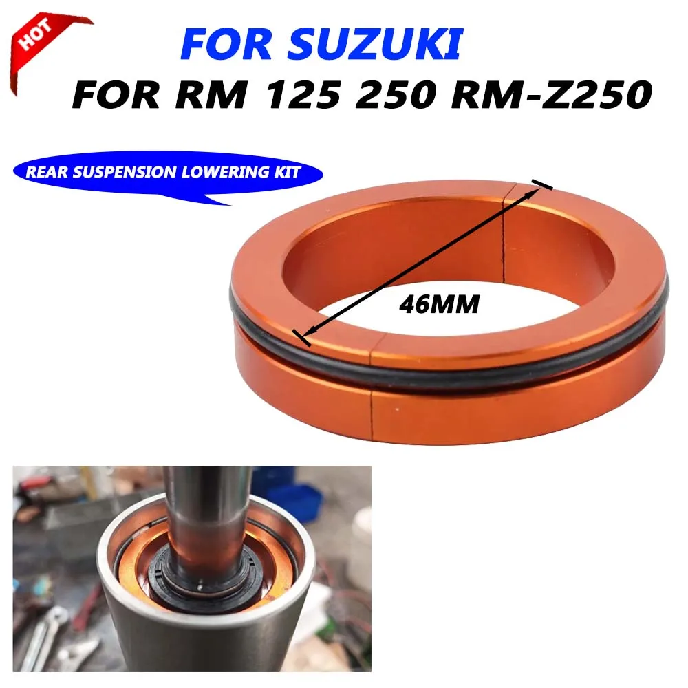 

For SUZUKI RM125 RM250 RM-Z250 RMZ250 RM 125 RMZ RM-Z 250 Motorcycle Parts 46MM Rear Suspension Shock Absorber Lowering KIT
