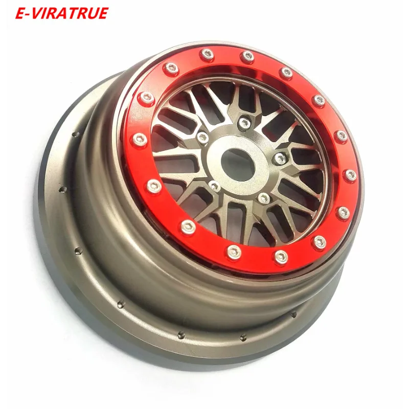 E-VIRATRUE Aluminum Bead Lock Wheel For Losi Super Baja Rey 1/6 (1pcs)