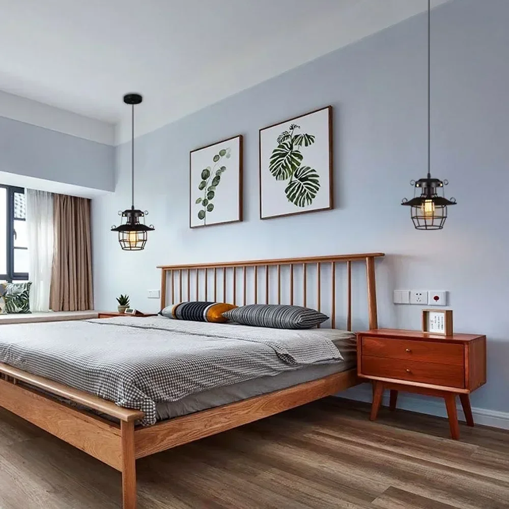 

Retro Nostalgic Creative Industrial Restaurant Chandelier Bar Aisle Corridor Hanging Lamps Dining Bedroom Pendant Light