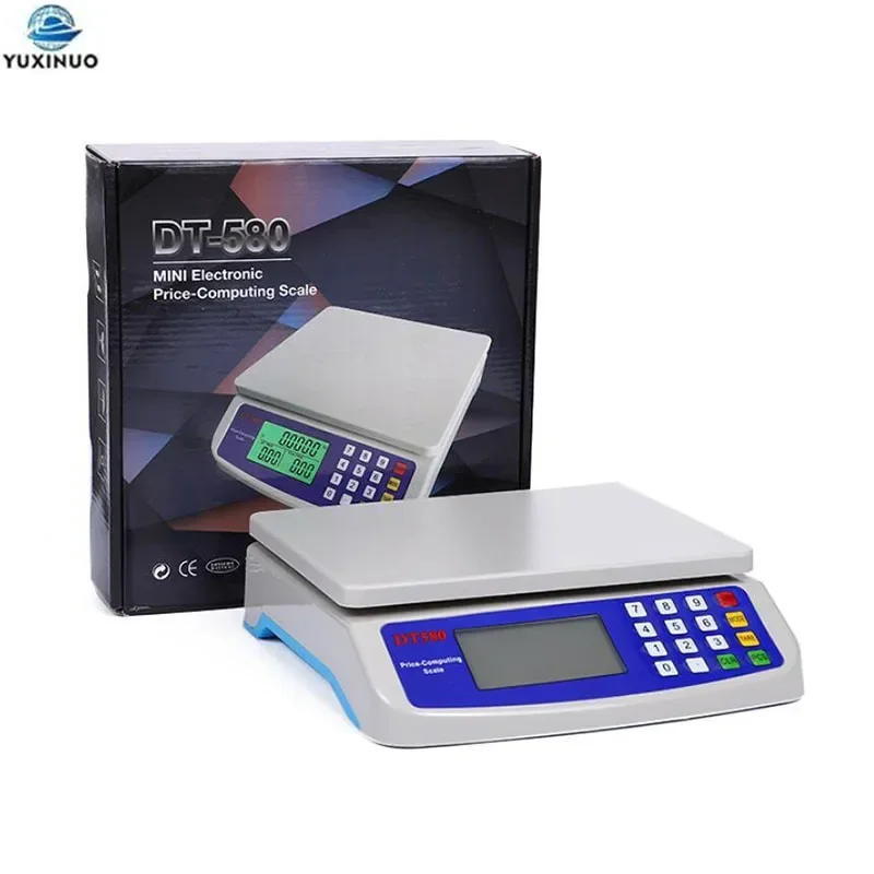 

DT580 30kg/1g Digital Package Postal Floor Scale Electronic Weighing Food Kitchen Cooking Scale Precision Luggage Platform Scale