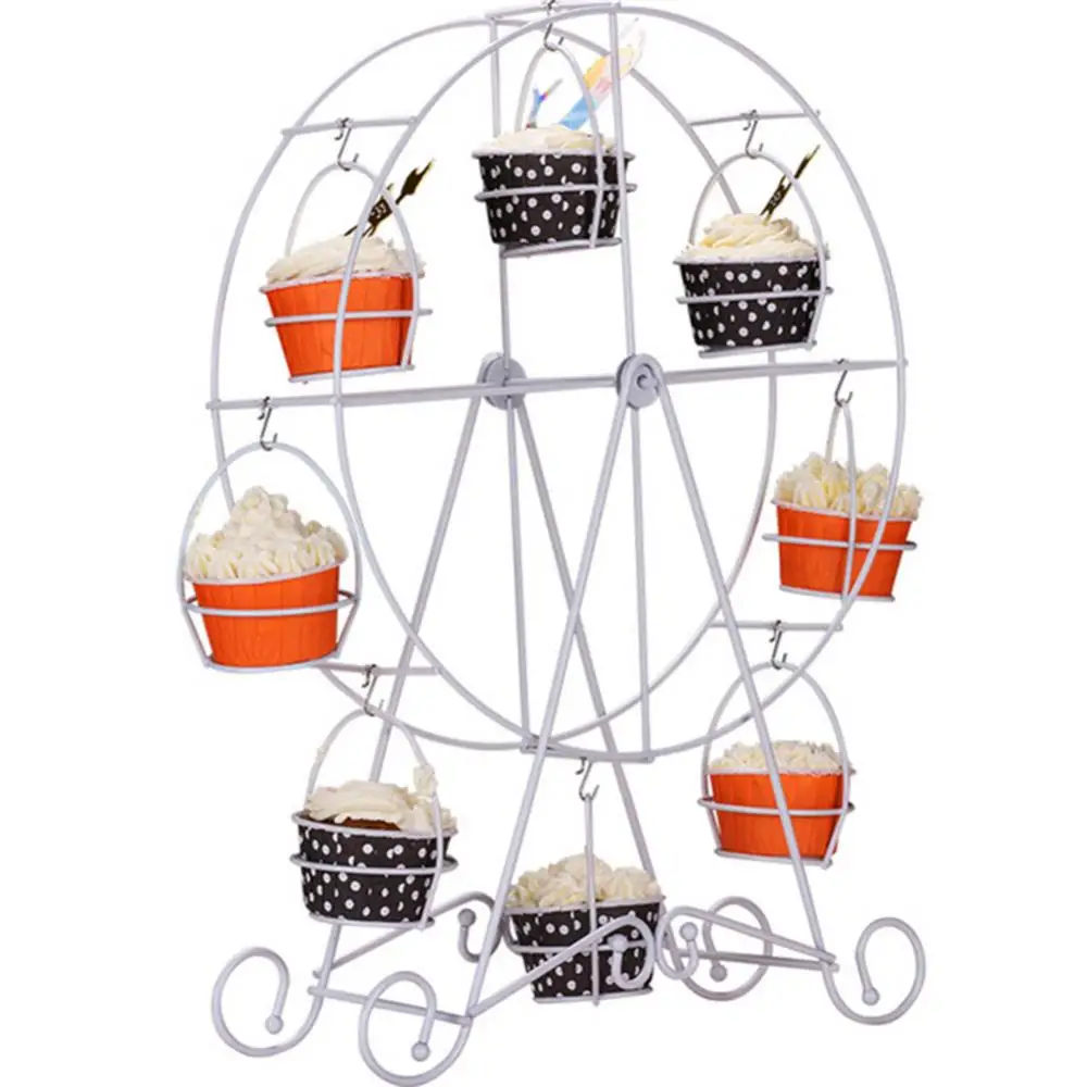 New Metal Ferris Wheel Cupcake Holder Wedding Birthday Party Cake Stand Display Rack