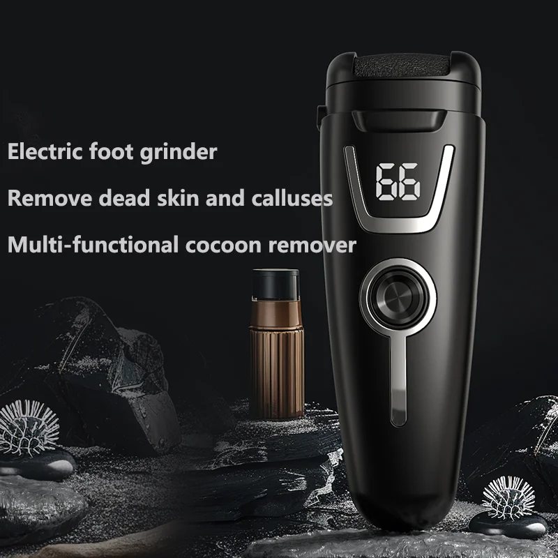 USB Rechargeable Electric Foot Grinder Portable Digital Display Callus Remover Foot File for Heel Dead Skin Removal Tool