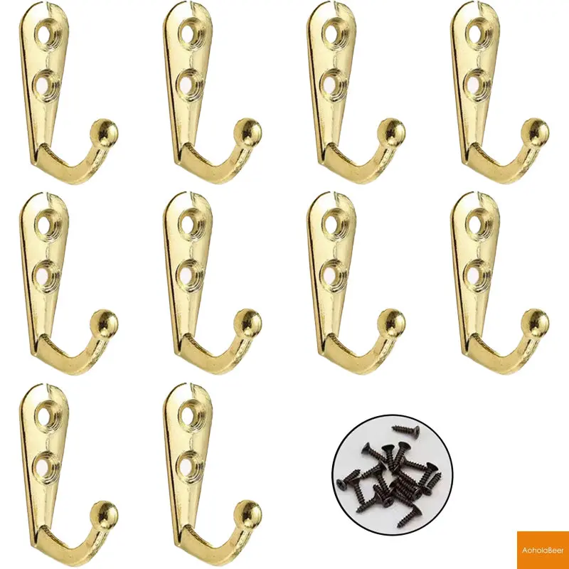 10 einheiten Hut Mantel Haken für Wand Montiert Legierung Mantel Aufhänger Hause Handtuch Key Hanger Badezimmer Slatwall Robe Haken Hause zubehör