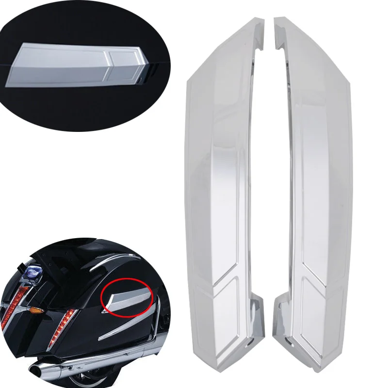 Saddlebag Hinge Covers Plastic Silver 1Pair Motorcycle For Victory Cross Country, Cross Country Tour & Magnum Models 2010-2017