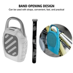Silicone Cover Case Protective Carrying Case Shockproof Speaker Carrying Stand Up Cover Pouch Dustproof Anti-Drop for JBL Clip 5