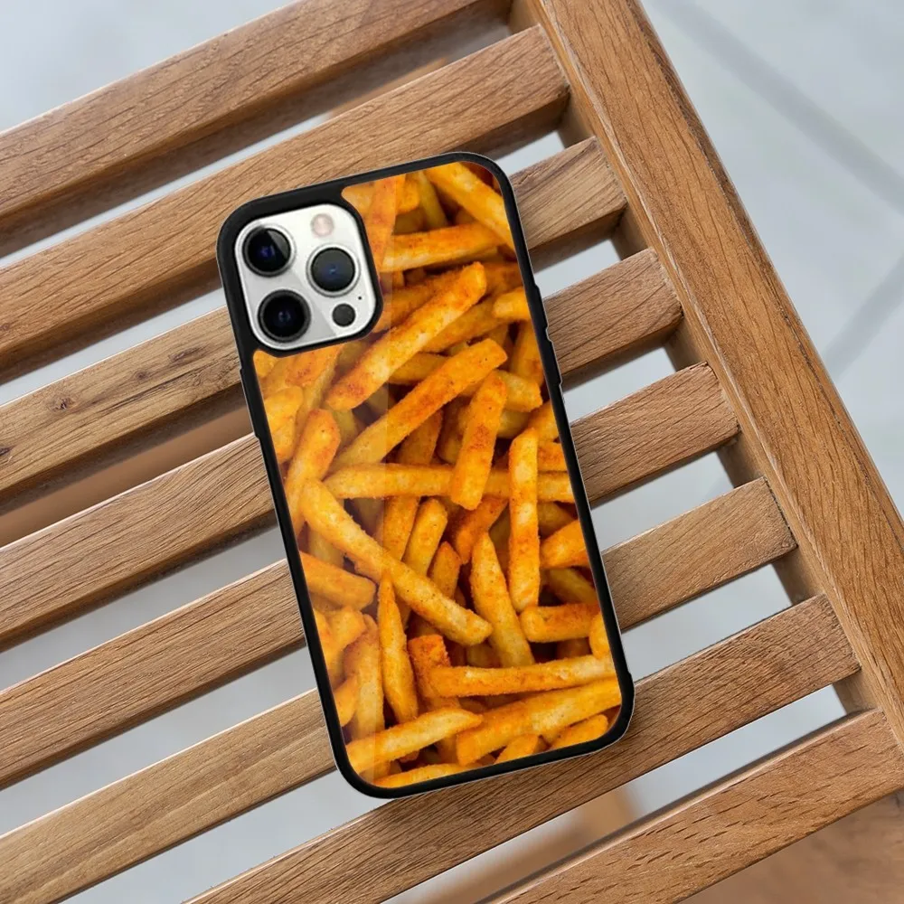 French fries burgers fried food Phone Case For iPhone 16,15,14,13,12,11,Plus,Pro,Max,Mini Magsafe Magnetic Wireless Charging