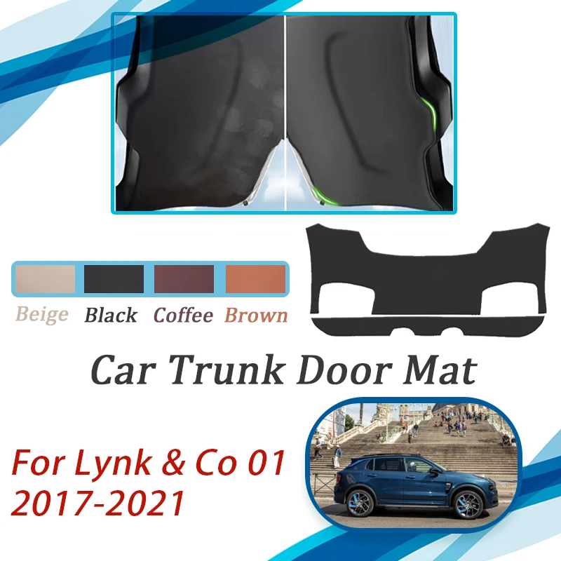 

Коврик для задней двери автомобиля Lynk & Co 01 CX11 2017 ~ 2026, ковер с защитой от царапин, чехлы для двери багажника, кожаные коврики, муды для груза, автомобильные аксессуары