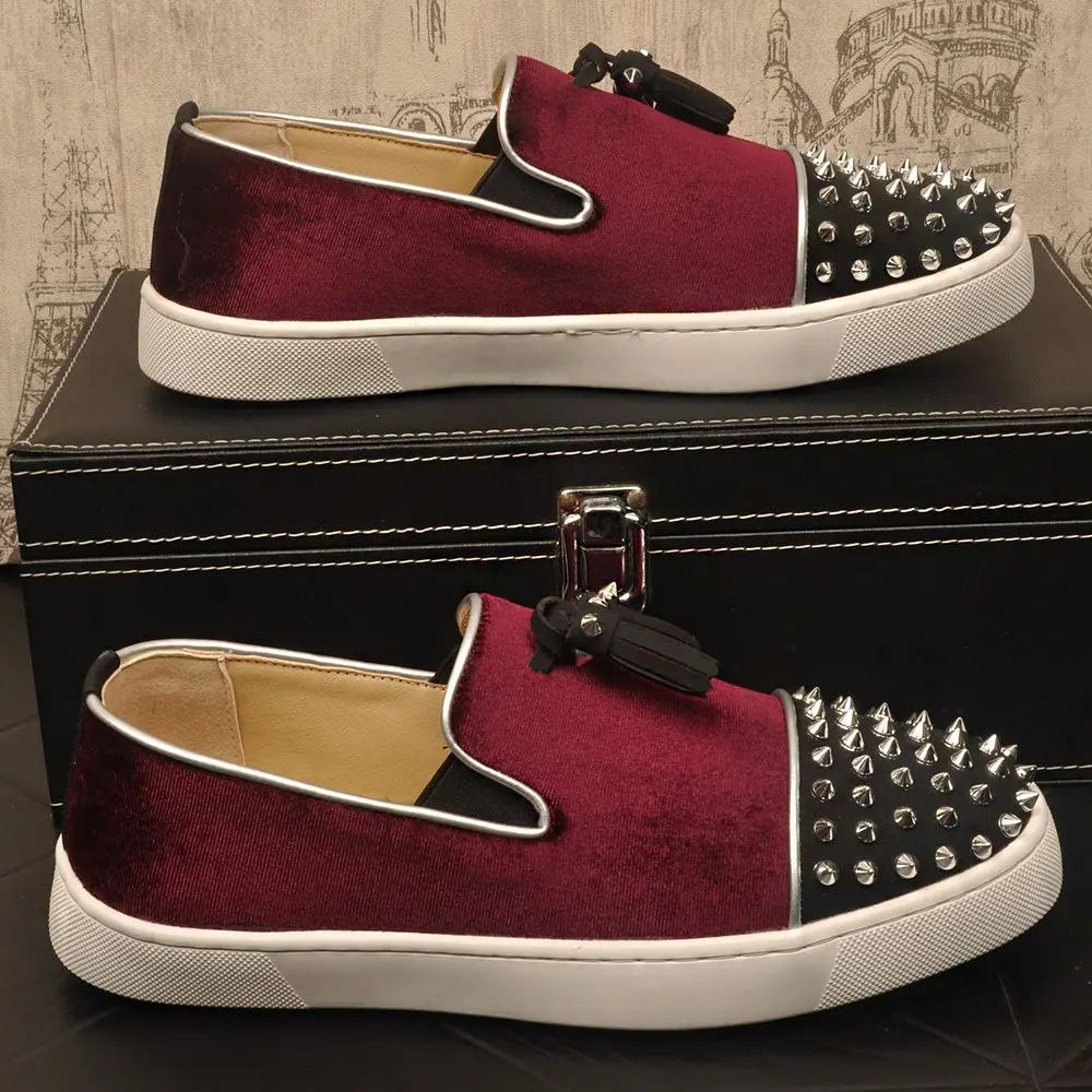 2026 Summer New Men's Casual Studded Rhinestone Slip-On Loafers Breathable Board Shoes Versatile Sneakers