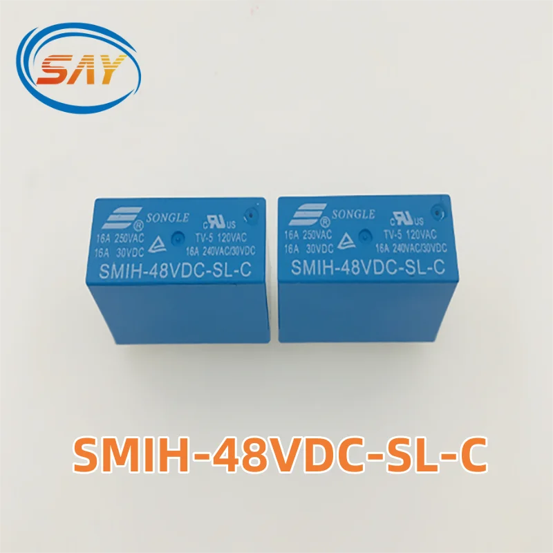 100%Original New 1Pcs/Lot  SMIH-48VDC-SL-C SMIH-48V-SL-C SMIH-DC48V-SL-C 8PINS 16A 48VDC Power Relay