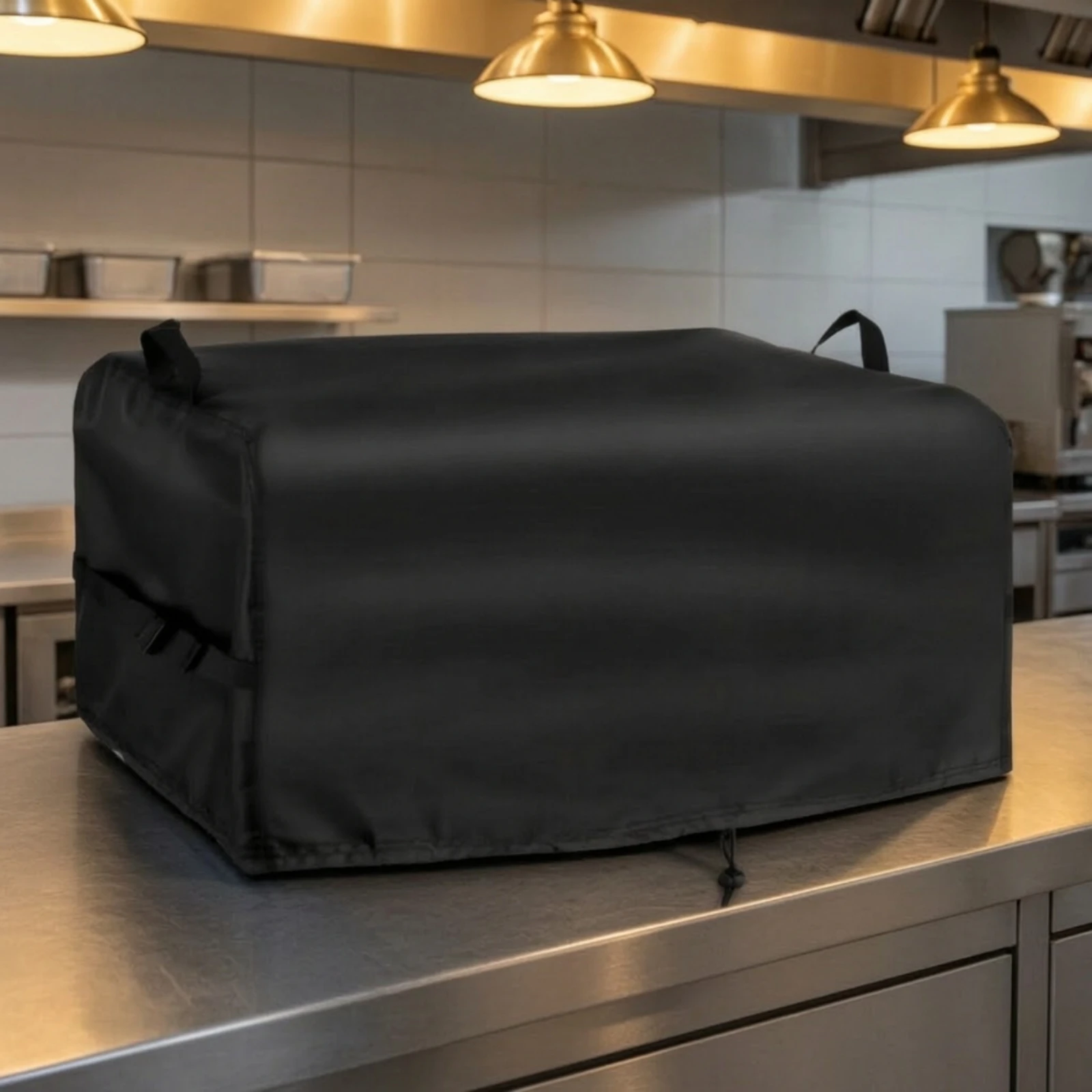 Commercial Deep Fryer Cover Water-Resistant Deep Fryer Cover with Drawstring Heavy-Duty Shielded for Caterers, Restaurants