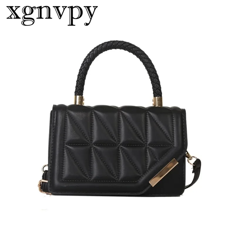 Xgnvpy-Bolso pequeño para mujer, bandolera de hombro, informal, Simple, cuadrado