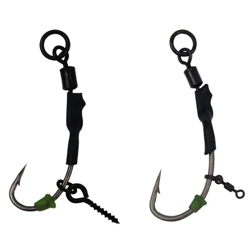 4pcs Ronnie Rig Carp Fishing Hook Combination Sea Fishing Floating Ball Bait Type Fishing Group Fishing Gear Accessories Hirisis