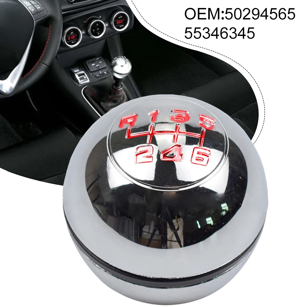 6 Speed Gear Shift Knob Lever 50294565 55346345 For Alfa Romeo For Giulietta 2010-2018  Smooth Grip Comfortable Hand Feel