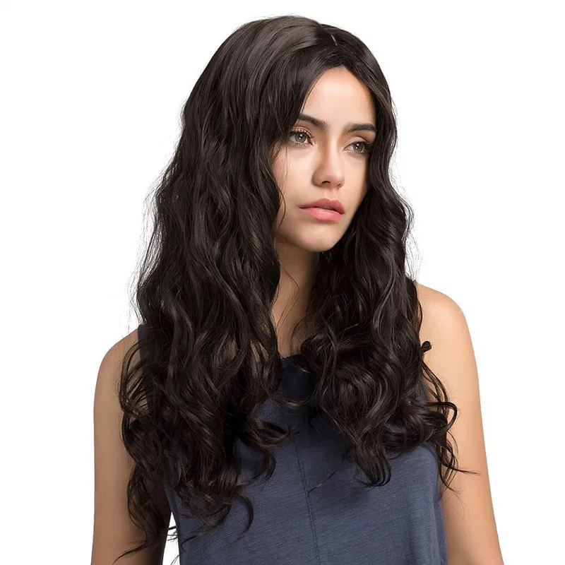 New wigs: European and American fashion style short curly gray fluffy synthetic hairpiece