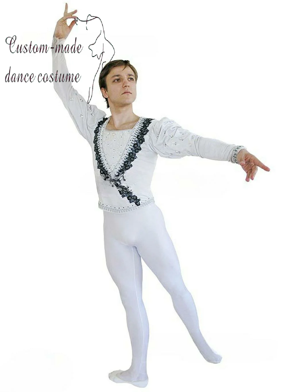 New men's ballet clothing high-end private custom adult children performance competition clothing