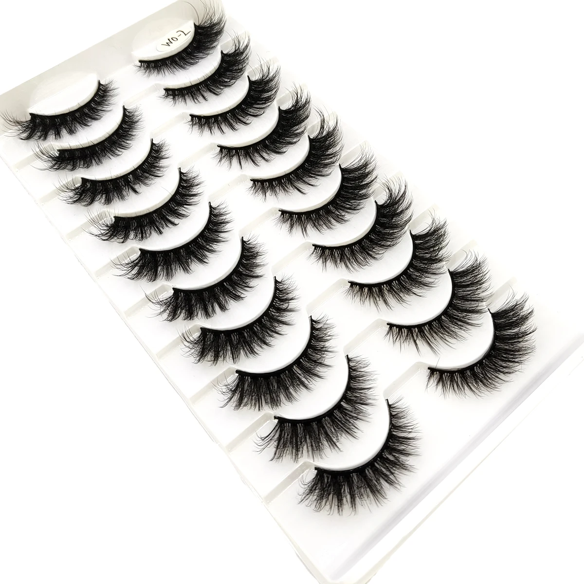 10 pairs artificial mink eyelashesfluffy and flexible curly eyelashes natural feather effect lightweight and flexible eyela