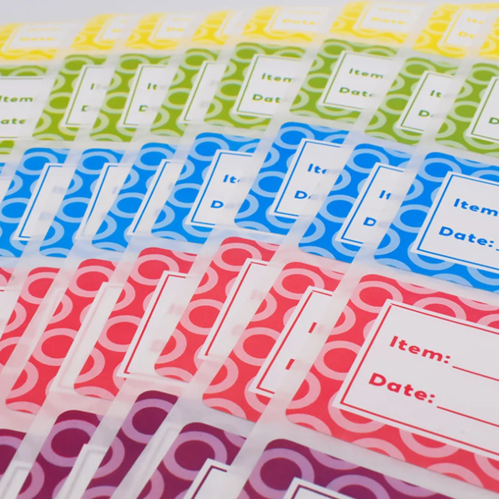 

360Pcs Refrigerator Food Labels Waterproof Removable Freezer Writable Stickers Kitchen Food Classification Labels