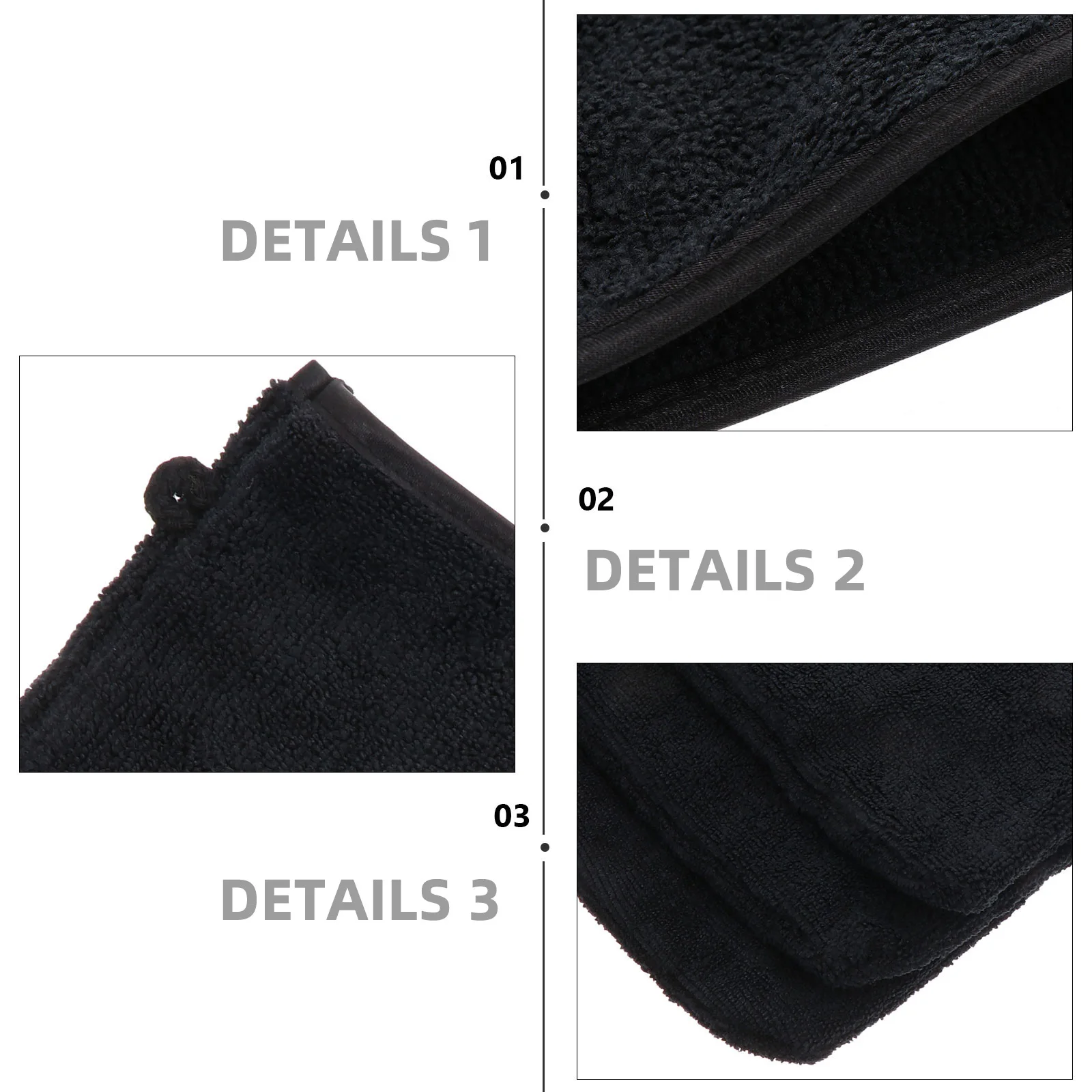 3 個の優しい洗顔手袋超効率的なメイク落とし女性の友人への理想的なギフト洗顔手袋