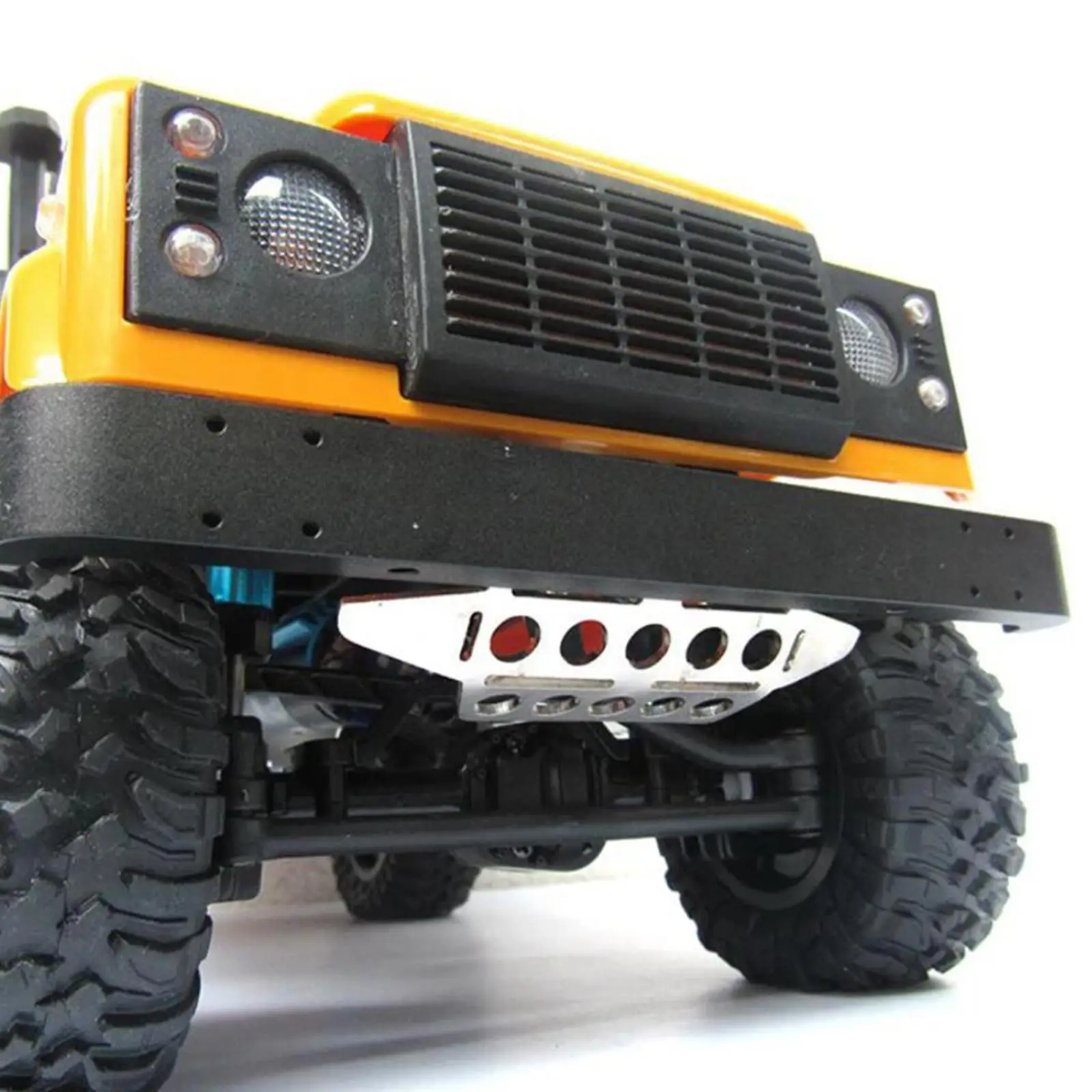 RC Car Skid Plate Chassis Guard Board Stainless Steel Protection Upgrades Remote Control Crawler Accessories for MN D90 D91