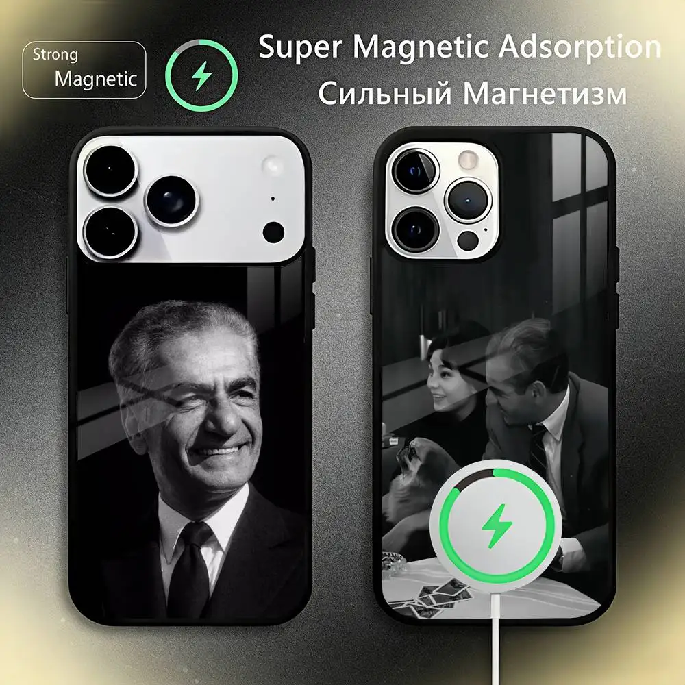

Mohammad Reza Pahlavi Iran Phone Case For iPhone17,16,15,14,13,12,11 Plus,Pro Max For Magsafe Wireless Charging