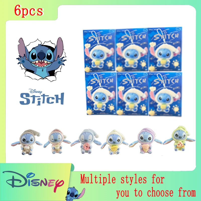 

Stitch Blind Box Can't Get Too Sleepy Without A Bite of A Series виниловых кукол Подвеска Милая кукла Брелок Подарок для фанатов Девушка! !