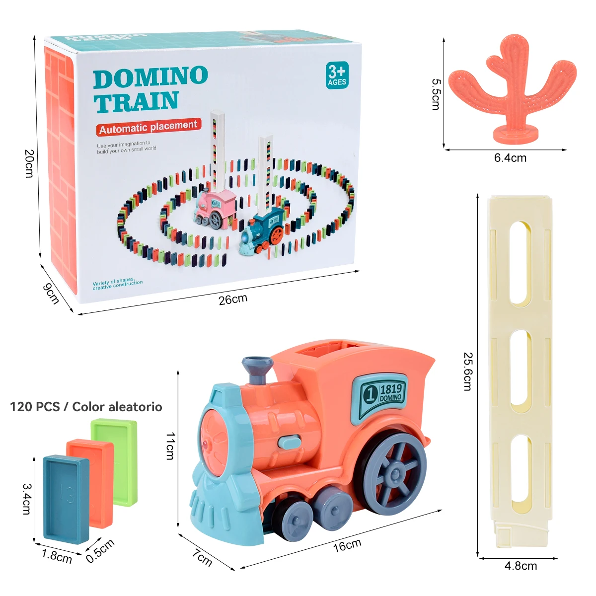 60PCS Kids Domino Train Car Set Sound Light Automatic Laying Domino Brick Colorful Dominoes Blocks Game Educational DIY Toy Gift